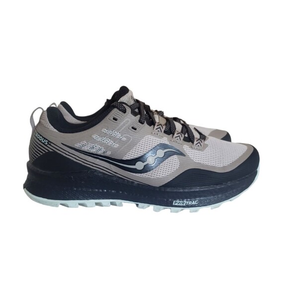 Saucony Xodus 10 Trail Running Shoes S10555-35 Moonrock Black Women's Size 7 - Picture 2 of 11